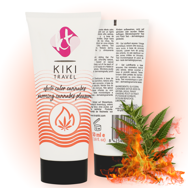 GEL LUBRIFICANTE KIKÍ TRAVEL CANNABIS (EFEITO CALOR) | 50 ML