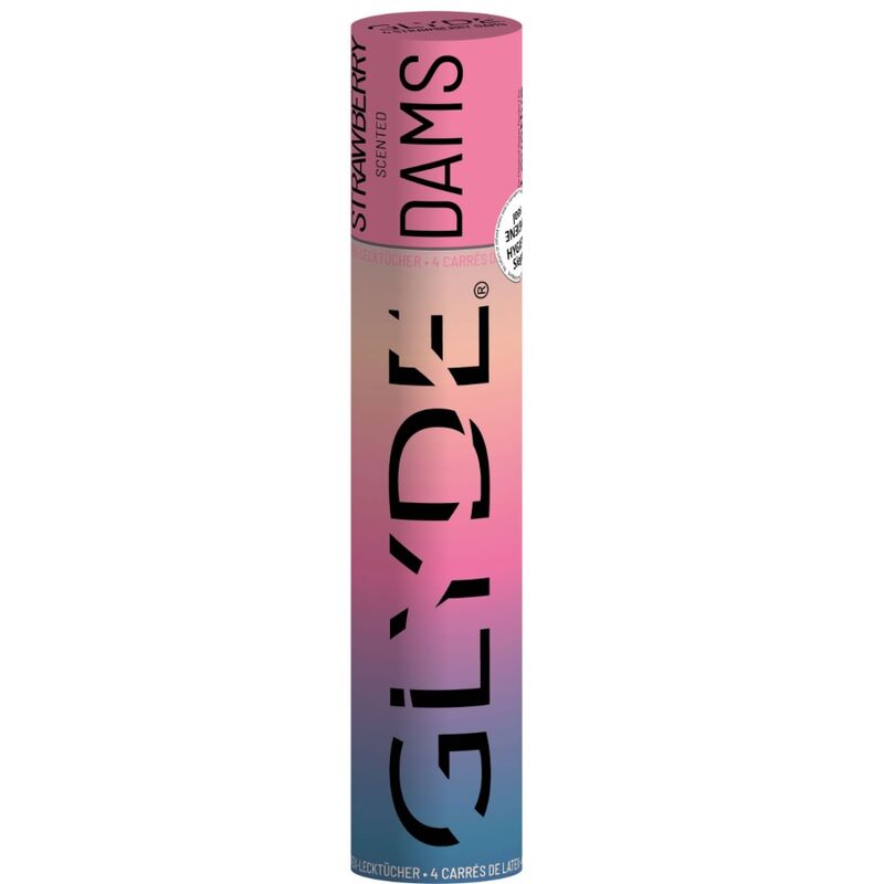 LÂMINAS DE LÁTEX SHEER GLYDE PARA SEXO ORAL (MORANGO)