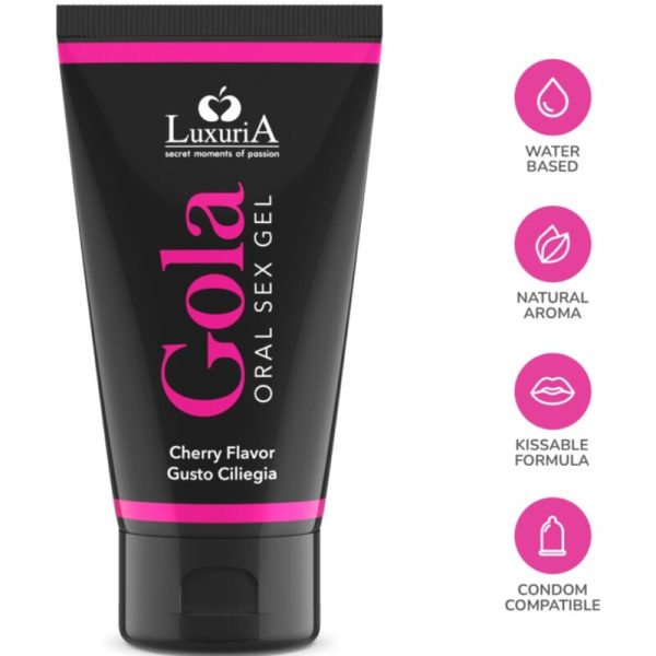 GEL PARA SEXO ORAL GOLA LUXURIA (CEREJA) | 50 ML