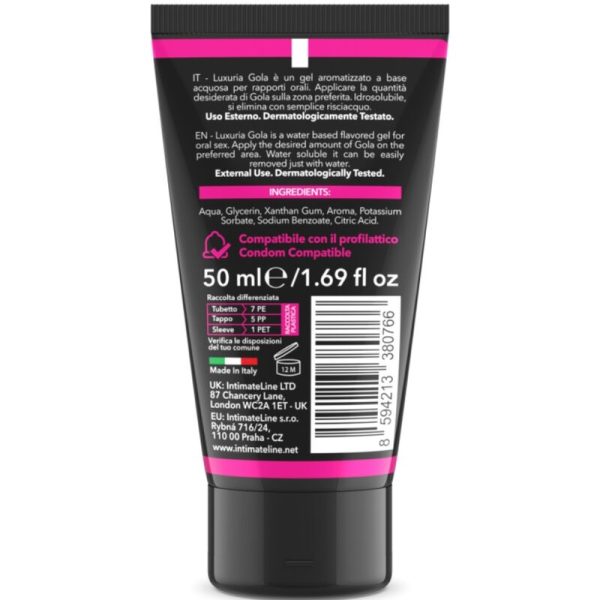 GEL PARA SEXO ORAL GOLA LUXURIA (CEREJA) | 50 ML