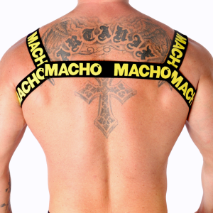 ARNÊS ELÁSTICO DUPLO MACHO (AMARELO) - Image 4