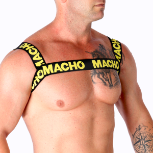 ARNÊS ELÁSTICO DUPLO MACHO (AMARELO) - Image 2