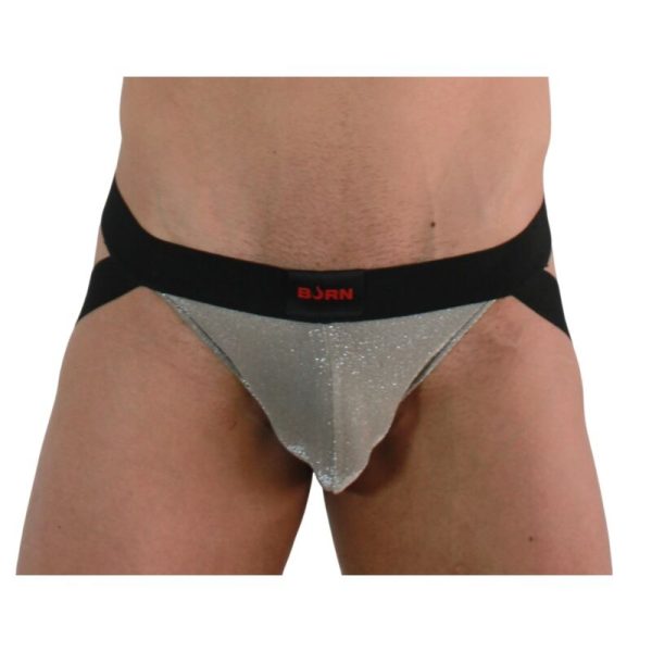 JOCKSTRAP BRILHANTE BURN 001 (BEGE / PRETO) | TAMANHO M