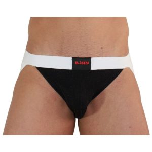 JOCKSTRAP BRILHANTE BURN 004 (PRETO / BRANCO) | TAMANHO XL 2 JOCKSTRAP