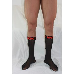 MEIAS FINAS MACHO (PRETO / VERMELHO) | T. ÚNICO - Image 4