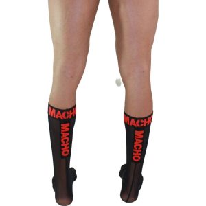 MEIAS FINAS MACHO (PRETO / VERMELHO) | T. ÚNICO - Image 2