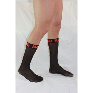 MEIAS FINAS MACHO (PRETO / VERMELHO) | T. ÚNICO - Image 6