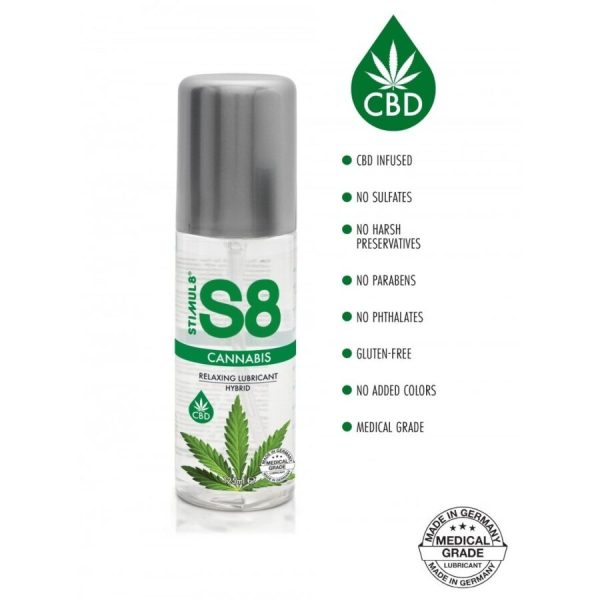 LUBRIFICANTE HÍBRIDO CANNABIS S8 | 125 ML
