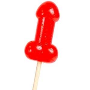 SECRETPLAY - PIRULETA PENE CARAMELO CEREZA CON EFECTO CALOR PICANTE - Image 1