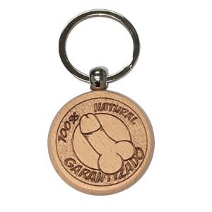 DIABLO PICANTE - LLAVERO DE MADERA CON FORMA DE PENE - Image 1