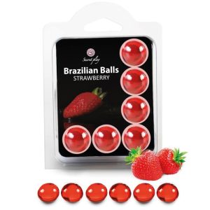 SECRETPLAY - SET 6 BRAZILIAN BALLS FRESA - Image 1