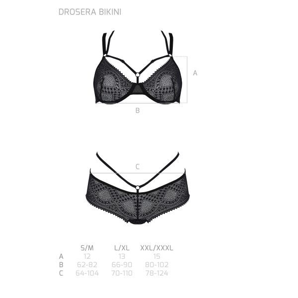 CONJUNTO DE 2 PEÇAS DROSERA BIKINI PRETO ECO COLLECTION PASSION 4 CONJUNTO DE 2 PEÇAS DROSERA BIKINI PRETO ECO COLLECTION PASSION