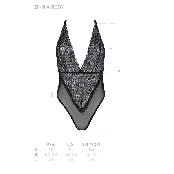BODY ZINNIA PRETO ECO PASSION