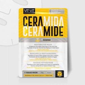MÁSCARA DE TECIDO FACIAL CERAMIDE RESTORATIVE VIT VIT COSMETICS 20GR - Image 1