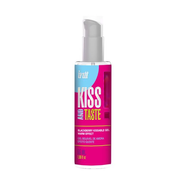 GEL BEIJÁVEL COM EFEITO CALOR KISS AND TASTE AROMA AMORA INTT 55ML