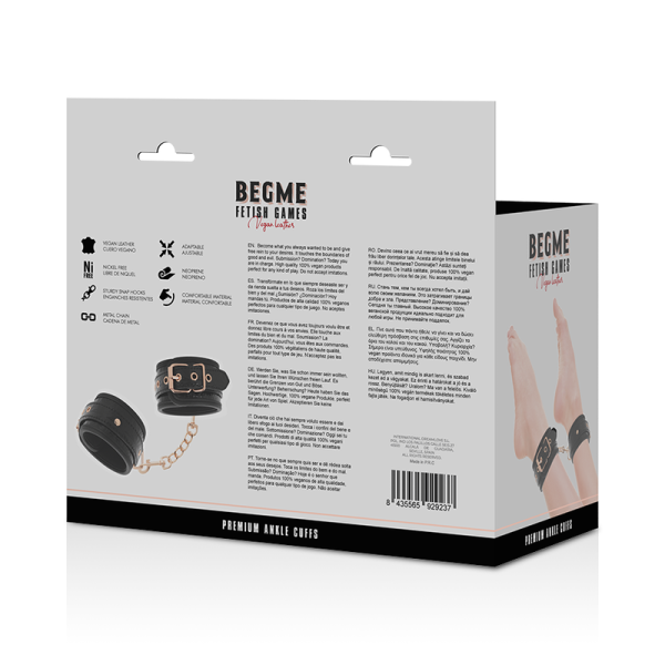 ALGEMAS BDSM BEGME PARA TORNOZELOS (PRETO)