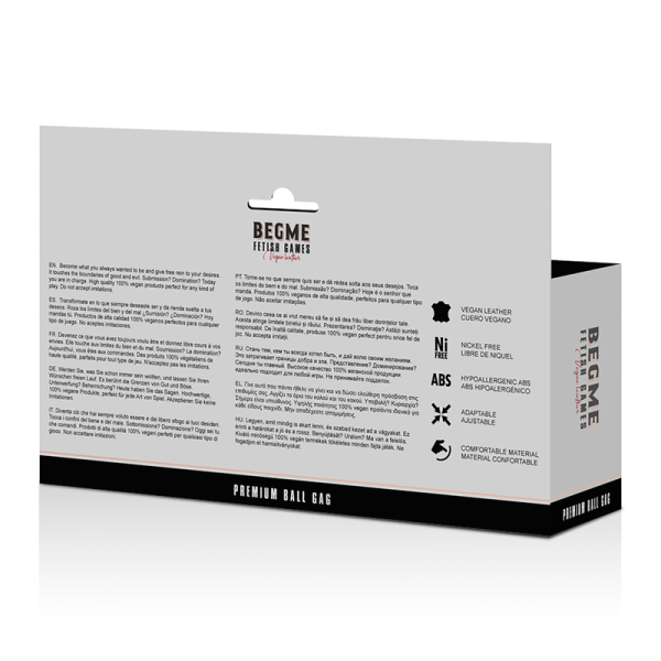 MORDAÇA BDSM BEGME (PRETO)