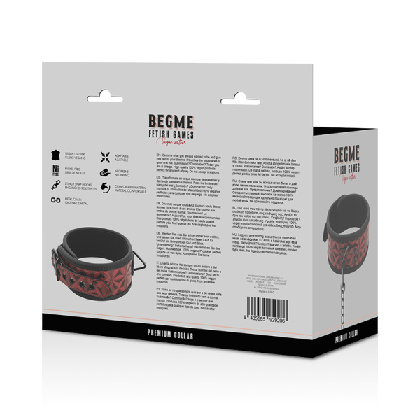 COLEIRA BDSM BEGME (VERMELHO)