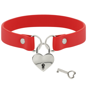 COLAR COQUETTE CORAÇÃO + CHAVE (VERMELHO) - Image 3