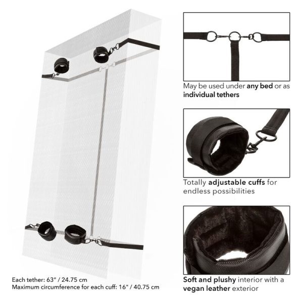 SISTEMA DE RESTRIÇÃO PARA CAMA (4 ALGEMAS BDSM)