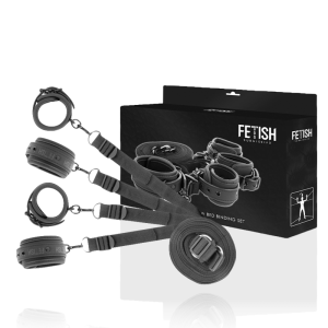 SET DE ALGEMAS E CORREIAS PARA CAMA FETISH 9 ALGEMAS