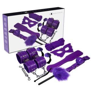 KIT DE ACESSÓRIOS BDSM EXPERIENCE (ROXO) 4 KIT DE ACESSÓRIOS BDSM EXPERIENCE (ROXO)