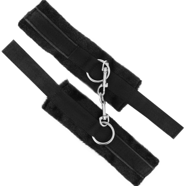 KIT DE ACESSÓRIOS BDSM INTENSE 2 (ALGEMAS, MÁSCARA E ESPANADOR)