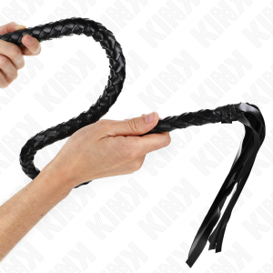 CHICOTE BDSM KINK SERPENTE (PRETO) | 65 CM - Image 2