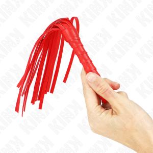 MINI CHICOTE BDSM KINK SIMPLES (VERMELHO) | 28 CM - Image 3
