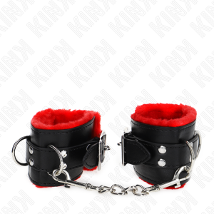 ALGEMAS BDSM FORRADAS FUROS QUADRADOS (VERMELHO / PRETO) | 17-29 CM X 6 CM - Image 3