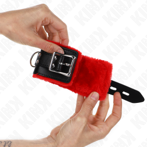 ALGEMAS BDSM FORRADAS FUROS QUADRADOS (VERMELHO / PRETO) | 17-29 CM X 6 CM - Image 2
