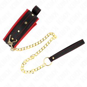 COLEIRA BDSM COM TRELA TECIDO | 33-48 CM X 5.7 CM - Image 3