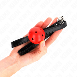 MORDAÇA BDSM BOLA SIMPLICITY (VERMELHO) - Image 3