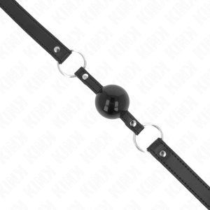 MORDAÇA BDSM BOLA COM CADEADO (PRETO) - Image 4