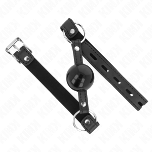 MORDAÇA BDSM BOLA COM CADEADO (PRETO) - Image 2