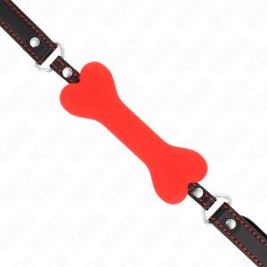 MORDAÇA BDSM FORMA DE OSSO (VERMELHO) - Image 4