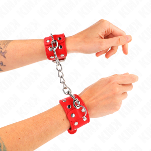 ALGEMAS BDSM KINK TACHAS DUPLAS (VERMELHO) - Image 3