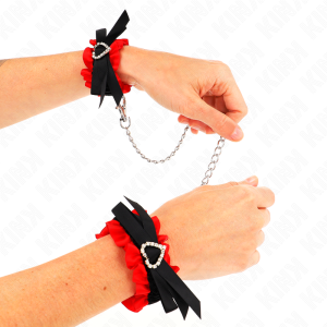 ALGEMAS BDSM ELÁSTICAS DETALHE DE CORAÇÃO (VERMELHO) | 22-35 CM - Image 3