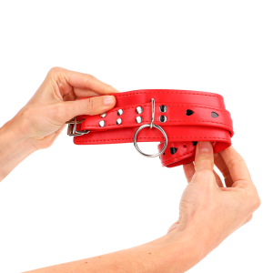 ALGEMAS BDSM CORAÇÃO (VERMELHO / PRETO) | 21-28 CM X 5.5 CM - Image 4