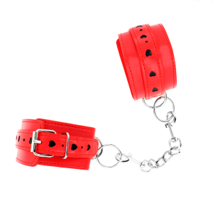ALGEMAS BDSM CORAÇÃO (VERMELHO / PRETO) | 21-28 CM X 5.5 CM - Image 2