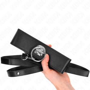 COLEIRA BDSM TACHAS COM TRELA 116 CM PVC | 50 X 5 CM - Image 5