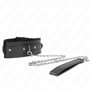COLEIRA BDSM COM TRELA 65 CM (PRETO) | 36-42 CM X 5.5 CM - Image 3