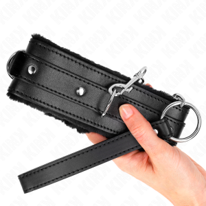 COLEIRA BDSM COM TRELA 65 CM (PRETO) | 36-42 CM X 5.5 CM - Image 4