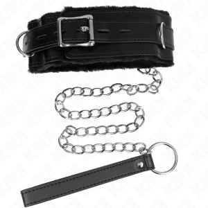 COLEIRA BDSM COM TRELA 65 CM (PRETO) | 36-42 CM X 5.5 CM - Image 5