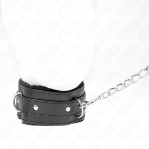COLEIRA BDSM COM TRELA 65 CM (PRETO) | 36-42 CM X 5.5 CM - Image 2