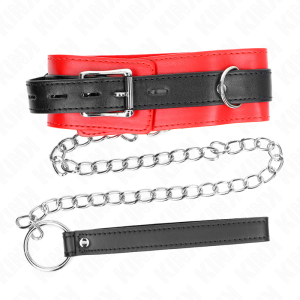 COLEIRA BDSM COM TRELA 65 CM (VERMELHO) | 54 X 4.5 CM - Image 5
