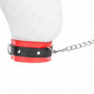 COLEIRA BDSM COM TRELA 65 CM (VERMELHO) | 54 X 4.5 CM - Image 2