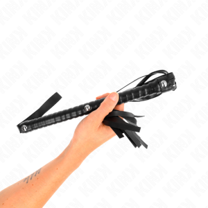 CHICOTE BDSM KINK TEXTURIZADO (PRETO) | 48.5 CM - Image 4