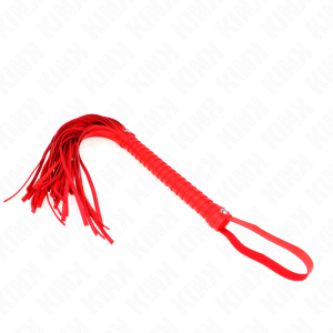 CHICOTE BDSM KINK TEXTURIZADO (VERMELHO) | 48.5 CM - Image 3