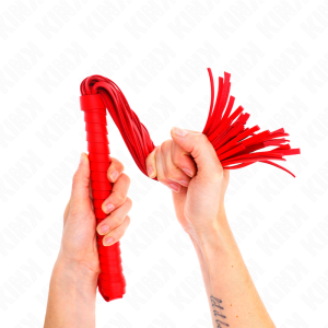 CHICOTE BDSM KINK TEXTURIZADO (VERMELHO) | 48.5 CM - Image 5